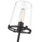 Z-Lite Callista 1 Light Wall Sconce, Matte Black & Clear 3032-1S-MB - alternate 7